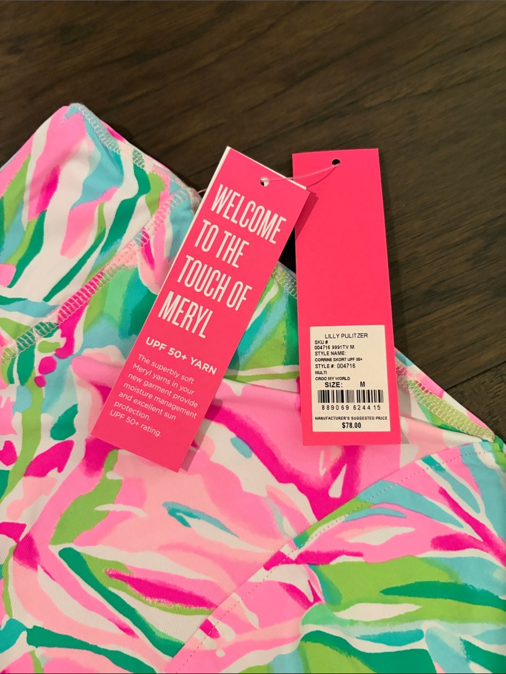 New With Tags Lilly Pulitzer Luxletic Corrine Skort Sz M - Picture 2 of 8